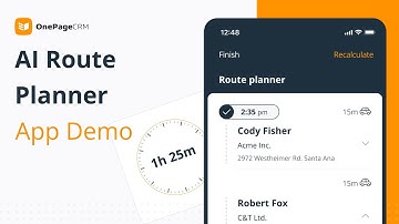 AI Route Planning App | Route planner for field sales | Demo