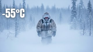 One Day at –55°C | Frozen Survival in Siberian Village Life