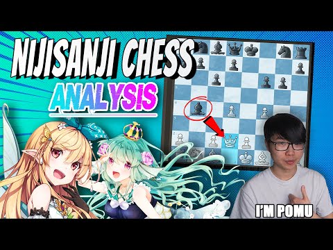 Chess player overanalyzes Pomu and Finana's chess game! | Nijisanji Vtuber Chess Analysis