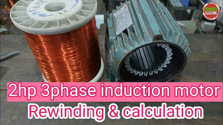 1.5 kw 2HP 1400 RPM 3phase induction motor Rewinding