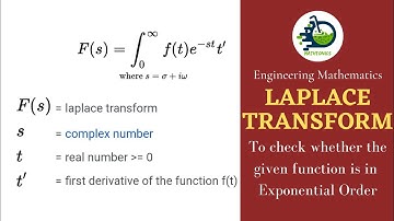 Laplace Transform | To check whether the given f(t) is in Exponential Order | Engineering Maths