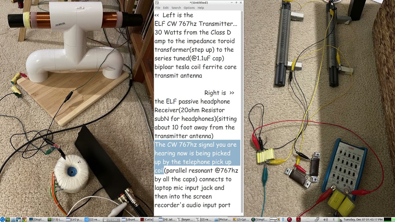 Ferrite Rods passive ELF headphone CW Receiver 767hz YouTube