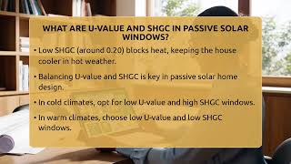 What Are U-value And SHGC In Passive Solar Windows? - Eco Home Blueprint
