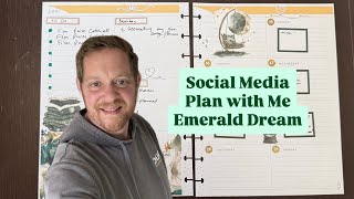 Social Media Plan with Me Emerald Dreams Theme