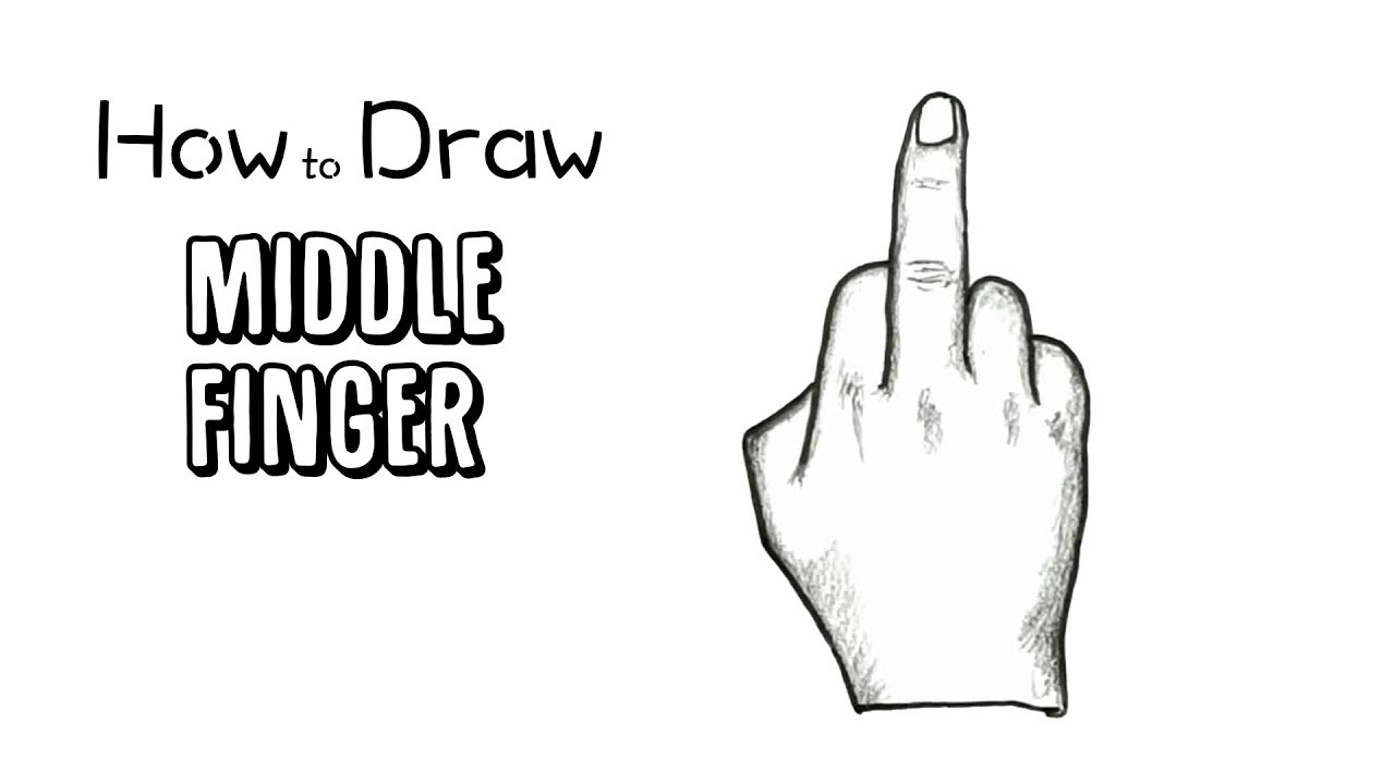 How to Draw a Middle Finger  YouTube