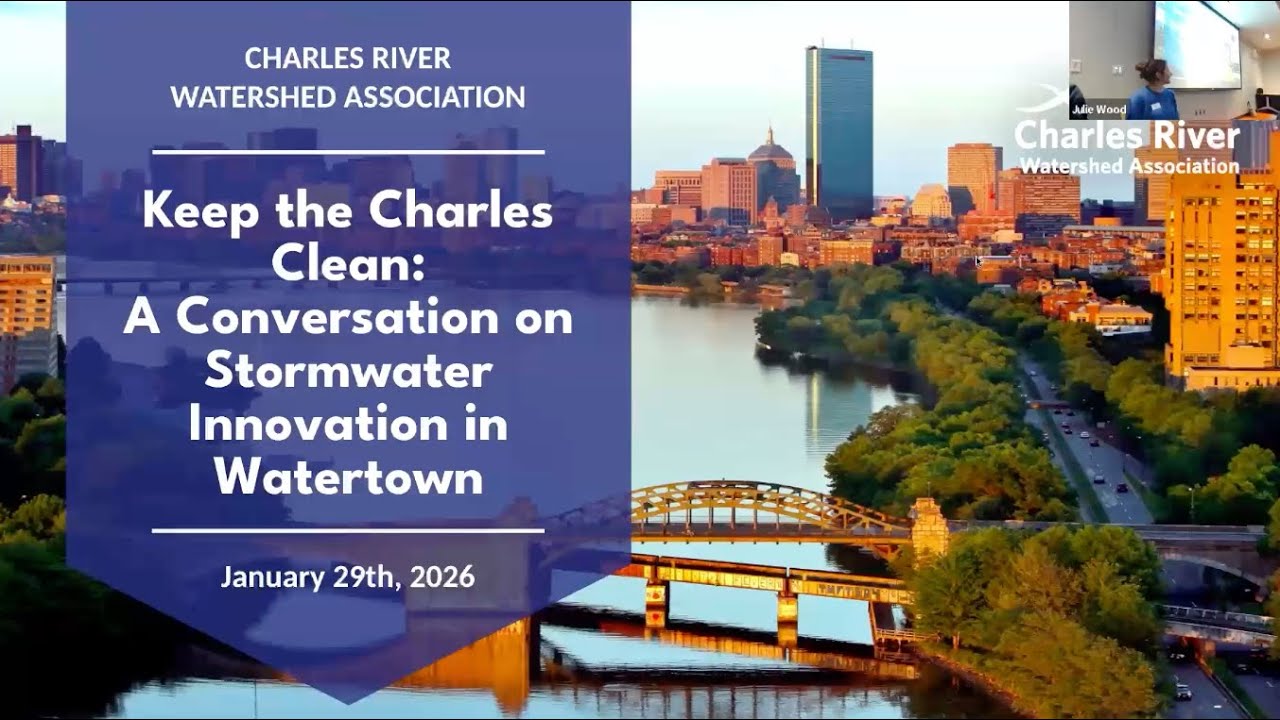 Keeping the Charles Clean: A Conversation on Stormwater Innovation in Watertown | January 29, 2026