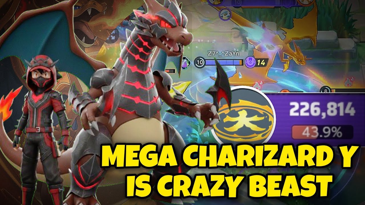 DAMAGE IS ILLEGAL 🚫🔥 MEGA CHARIZARD Y GOES CRAZY | POKÉMON UNITE