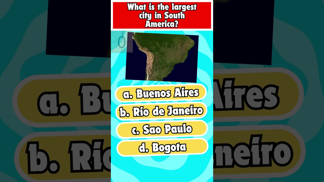 What is the largest city in South America? 