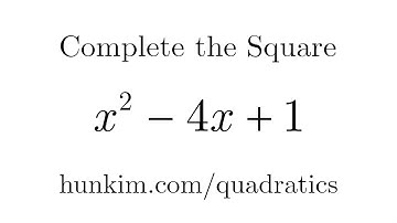 Completing the Square: x^2 - 4x + 1