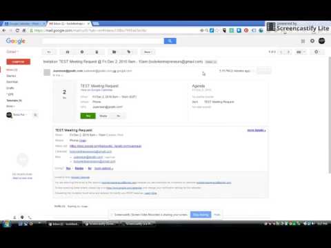 Google Tutorial: How to Accept a Meeting Request From Gmail Inbox