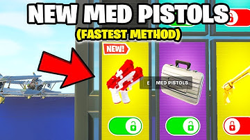 HOW TO UNLOCK MED PISTOLS IN 1V1 WITH EVERY GUN (FULL TUTORIAL)