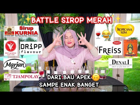 TASYI MUKBANG & BATTLE of SIRUP Warna Merah - buat Takjil berbuka Siapa yang menang ya?