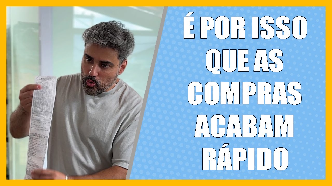 É por isso que as compras acabam  rápido.