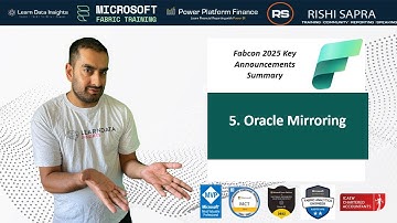 Oracle Mirroring in Fabric (#Fabcon2025 Key Feature Announcements)