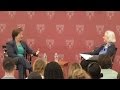 Associate Justice Elena Kagan speaks with Dean Martha Minow