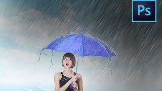 How to get rain effect in Photoshop| Photoshop tutorials screenshot 5