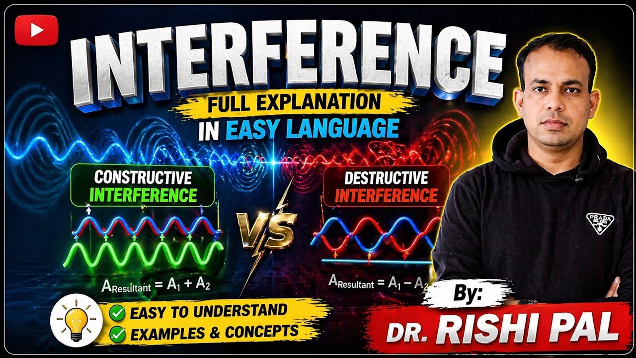 What is Interference ! Constructive and Destructive Interference ! Full ...