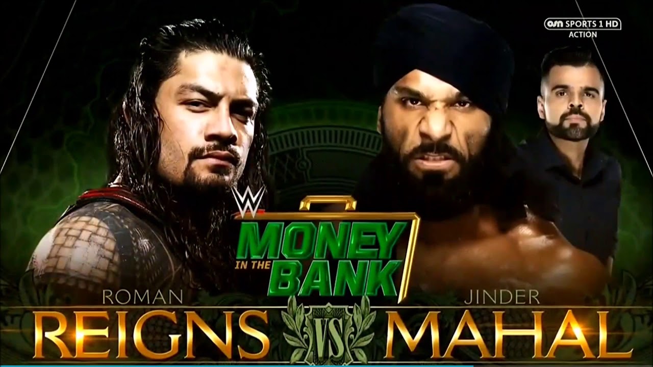 WWE Money In The Bank 2018: Roman Reigns vs. Jinder Mahal - Official Match Card