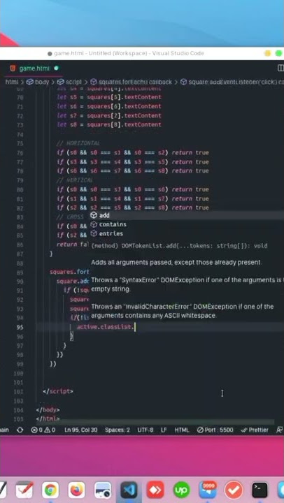 Build a Tic Tac Toe Game with HTML, CSS, JavaScript