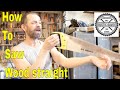 How to saw wood straight