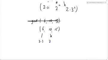 Number Theory 14: GCD of a,b,c and gcd=1 does not imply pairwise prime