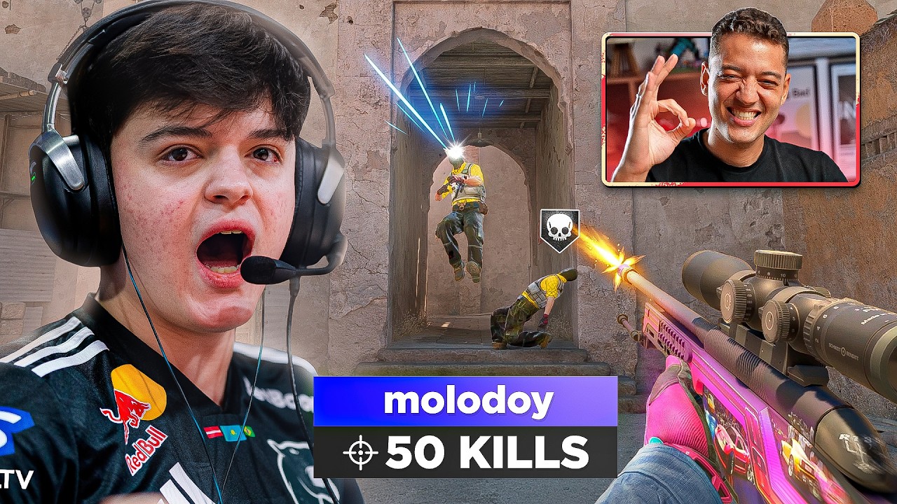 Reagindo à POV do Molodoy fazendo 50 kills na Faceit