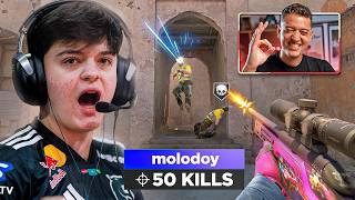 Reagindo à POV do Molodoy fazendo 50 kills na Faceit