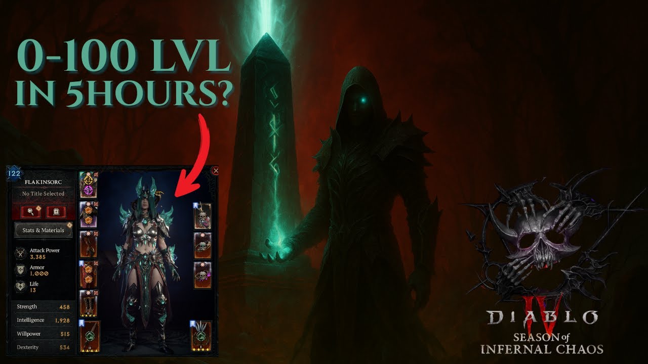 The FASTEST Way to Level in Diablo 4 Season 10 (0-100 in 5 Hours) - YouTube