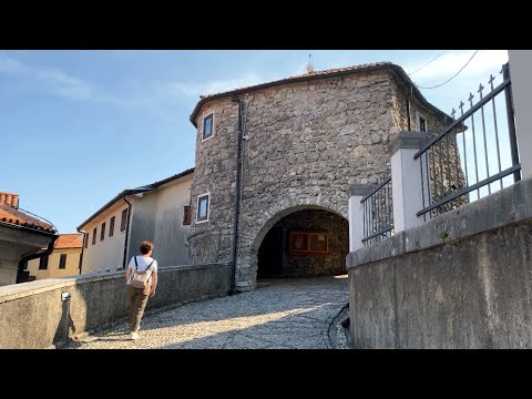 Kastav (Primorje-Gorski Kotar County, Croatia): Walk through the historic centre I June 2023 I 4K
