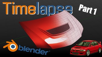 Mitsubishi Evo 8 | Part 1 | Car Hood Modeling | Blender 3D Timelapse