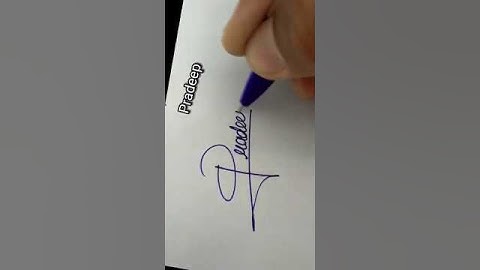 pardip name stylish signature ll pradip name signature stylish #shorts #viralvideos #signature
