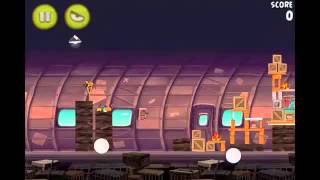 Angry Birds Rio 12 3 Smugglers' Plane Fruit Mango #8 walkthrough Theme 12 level 3 Tutorial Iphone 4S screenshot 3