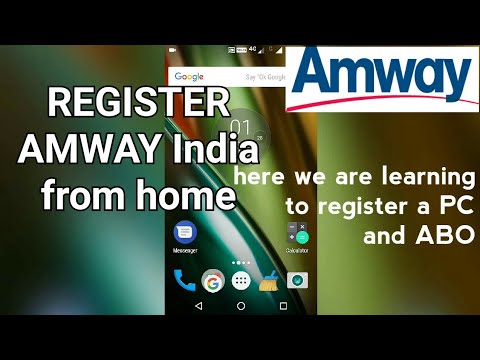 Learn How to register a PC or ABO online at Amway  