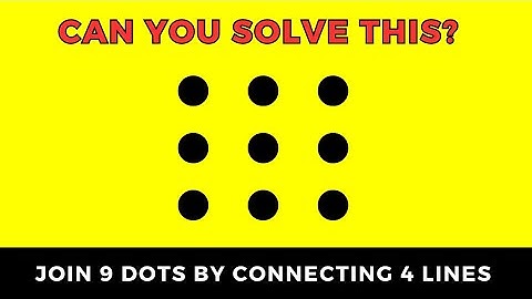 9 dots 4 lines solution | dots puzzle game | dots puzzles with answers