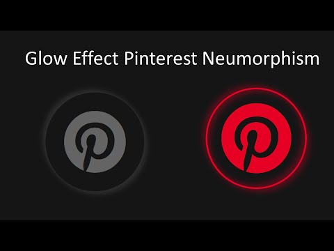Pinterest Neumorphism Glow Effect using HTML & CSS || Social Media || Dynamic Coding With Amit
