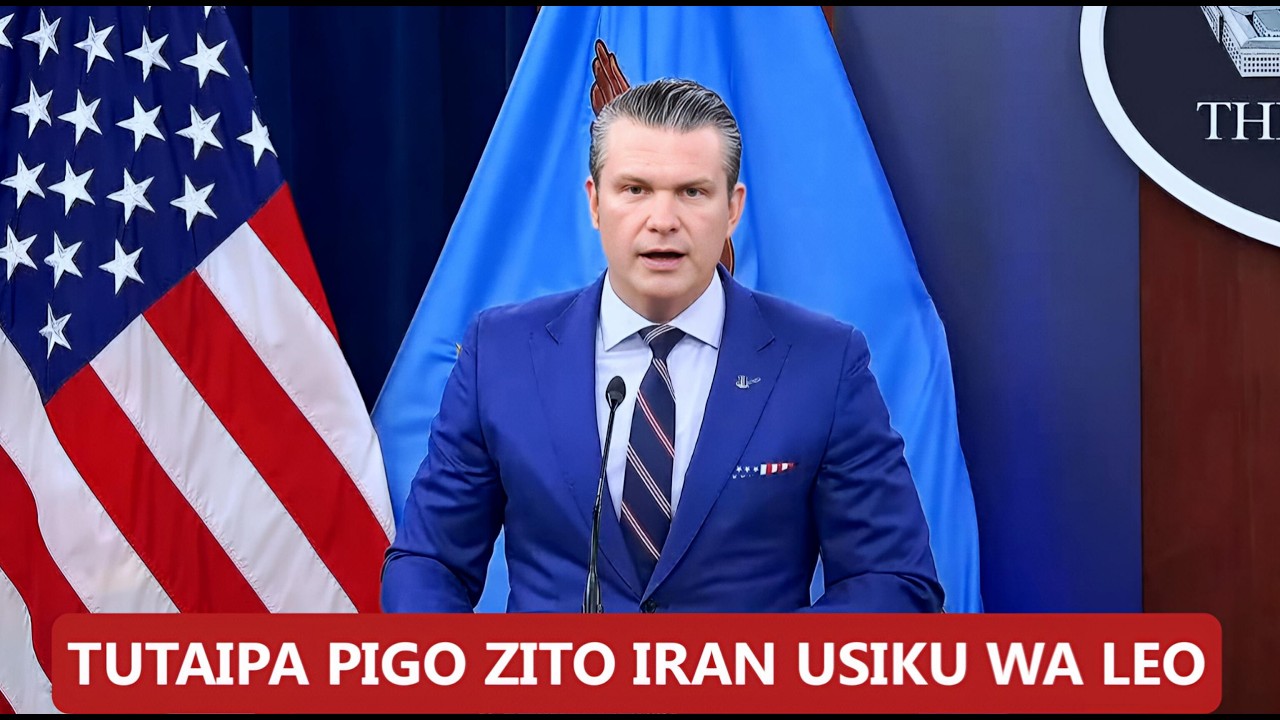 HEGSETH: LEO NDIO SIKU KALI ZAIDI YA MASHAMBULIZI YA MAREKANI DHIDI YA IRAN