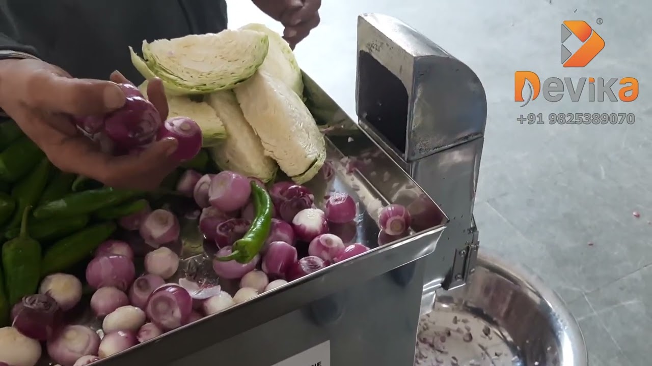 Onion Cutting Machine - Leenova Food Processing Machinery