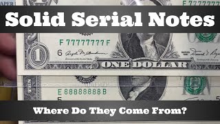 Celebrity Solid Serial Number Notes - Where Do They Come From? Wealth
