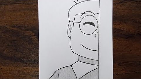How to Draw Nobita from Doraemon || Easy drawing ideas for beginners || Easy Nobita drawing.
