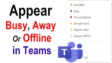 How to change Status on Microsoft Teams | Busy, Don