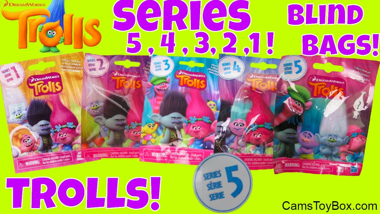 Dreamworks Trolls Series 6 Complete Blind Bags Toy Review Names Opening  Surprises Fun Kids 