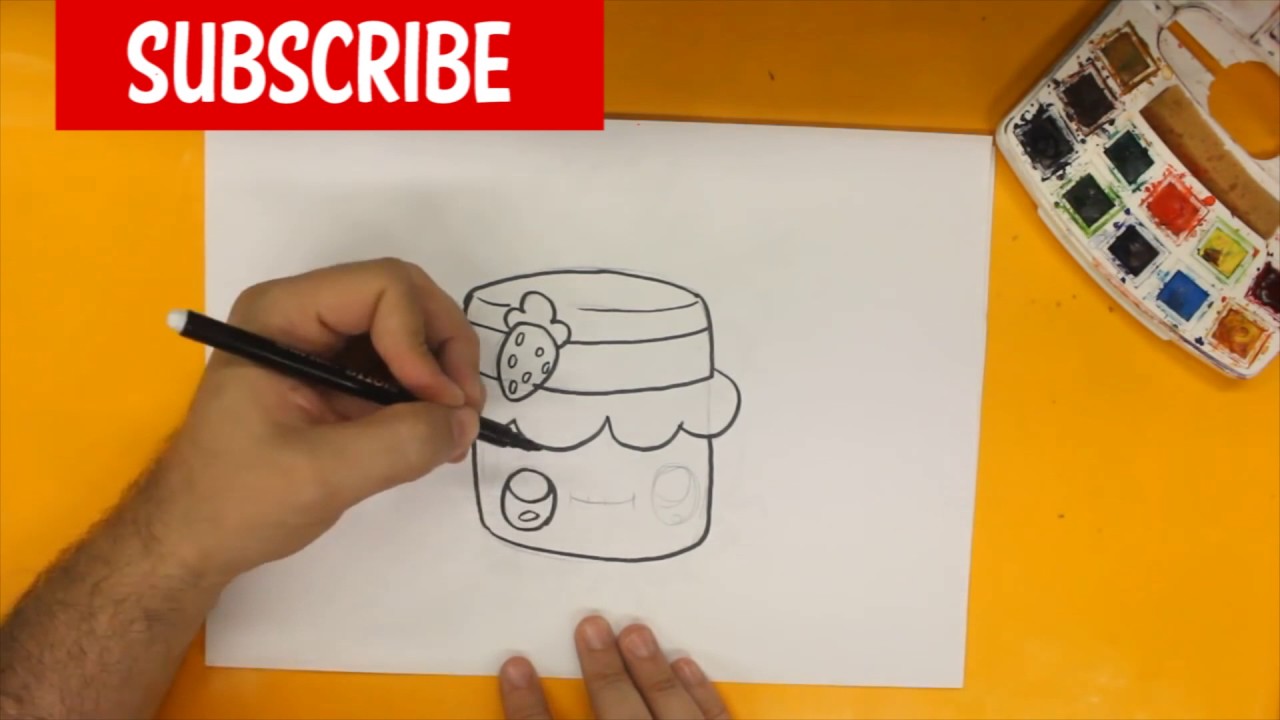 HOW TO DRAW A JAM CUTE, Easy step by step drawing lessons for kids YouTube
