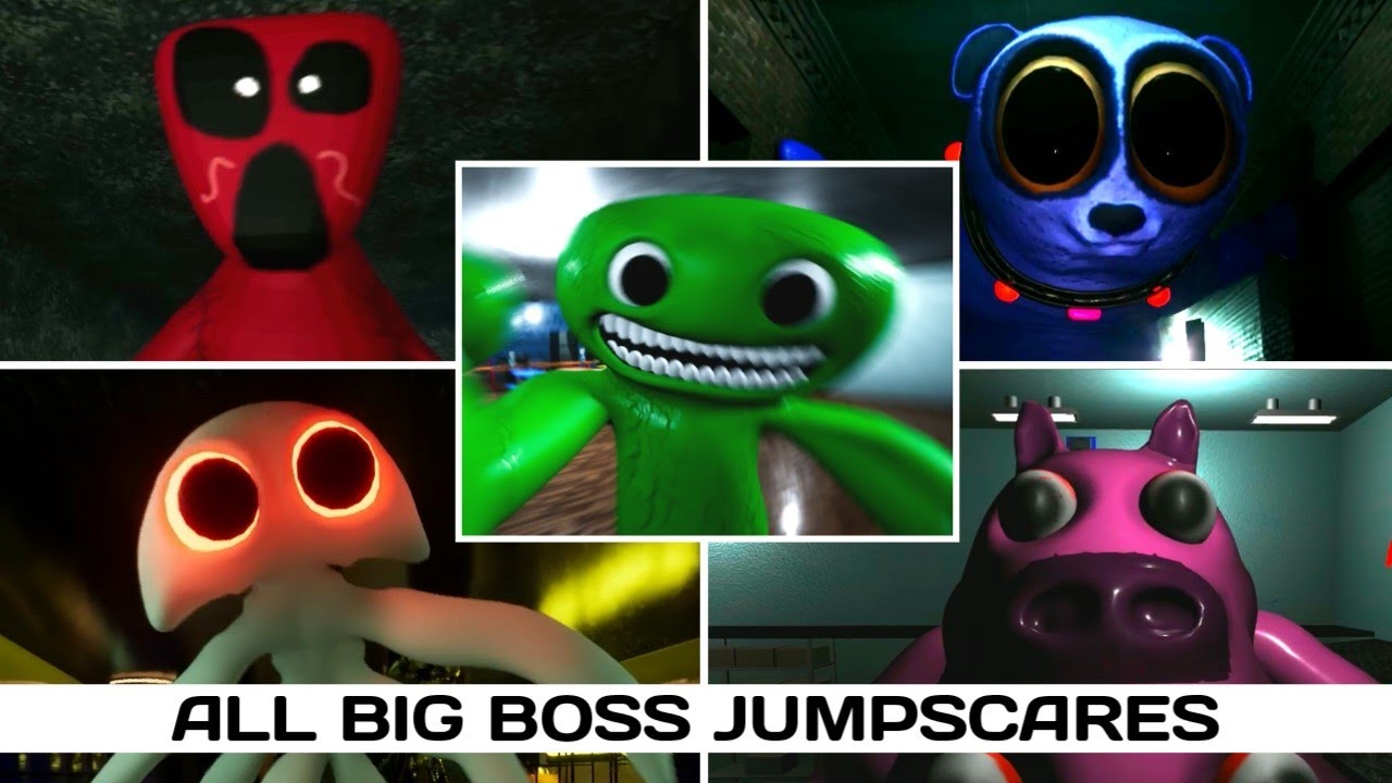 САД БАНБАНА против БАНБАНА ФАН-ИГРЫ - ВСЕ СКРЕЙМЕРЫ БОЛЬШИХ БОССОВ