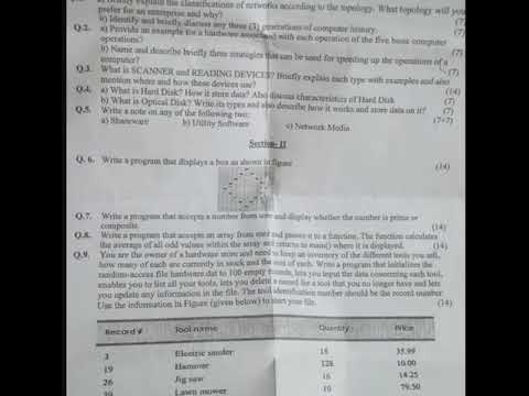 bsc visual basic paper 2021 || bsc\ads past paper computer || visual basic papar 2021