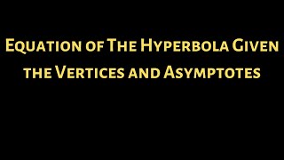 Hyperbola with Vertices (0, 1), (0, -1) and Asymptotes y = +/- (1/3)x
