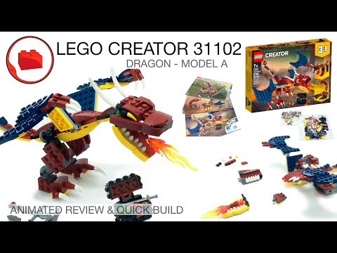 LEGO CREATOR 31102 Fire Dragon - Review & Quick Build Part 1