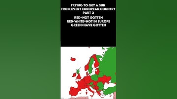 Trying to get a sub from every European Country Part 2 #shorts #map #subscribe