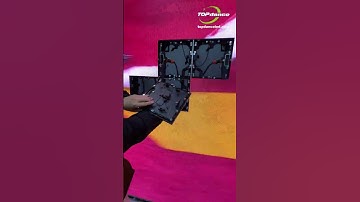 Blink and it’s done! Magnetic power sets up your LED display in seconds! 🧲⚡ #LEDDisplay #LED #Shorts