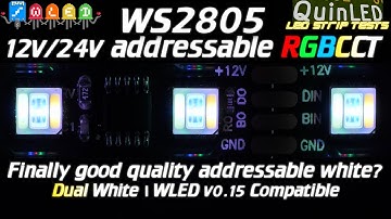 💡QuinLED💡ws2805 dual white addressable LED strip review