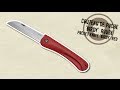 Baladéo - Couteau 'Birdy', rouge / Pocket knife 'Birdy', red